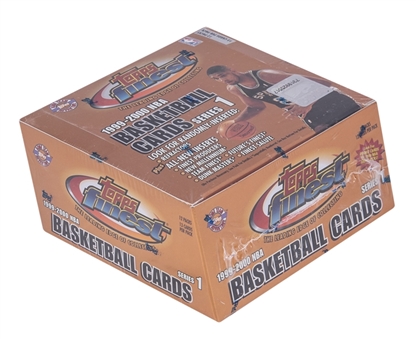 1999-00 Topps Finest Basketball Series 1 Unopened Box (12 Packs)